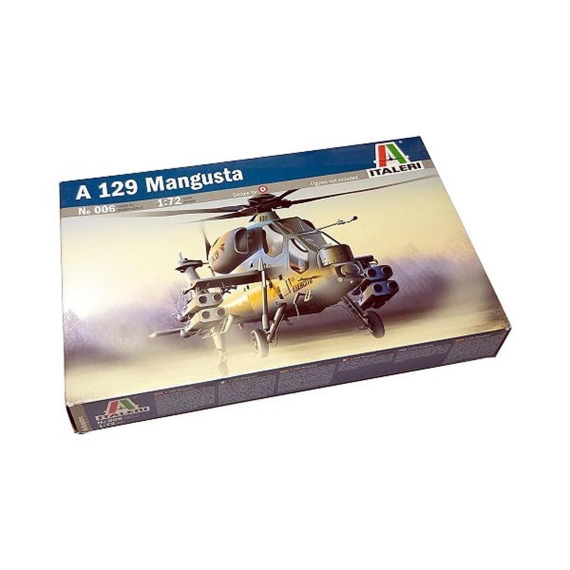 Italeri 0006S 1/72 Ölçek, A-129 Mangusta Askeri Helikopter, Plastik Model kiti