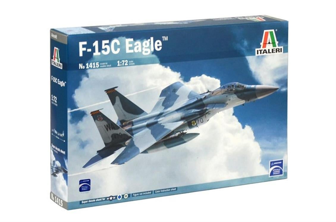 Italeri 1415S 1/72 Ölçek, F-15 C Eagle Savaş Uçağı, Plastik Model kiti