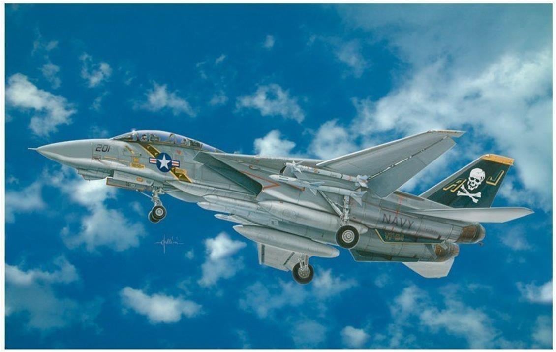 Italeri 2667S 1/48 Ölçek, F-14A Tomcat Savaş Uçağı, Plastik Model kiti