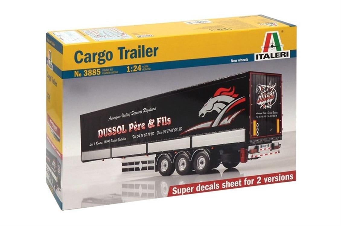 Italeri 3885S 1/24 Ölçek, Kargo Tır Dorsesi, Plastik Model kiti