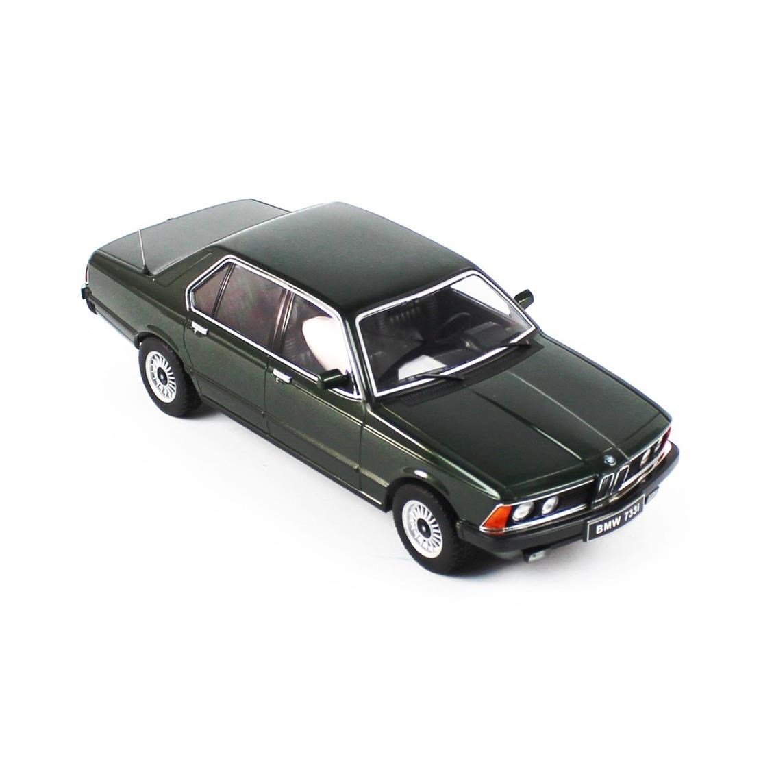 KKscale 180103 1/18 Ölçek, 1977 Bmw E23 7-Series, Metalik Koyu Yeşil, Sergilemeye Hazır Metal Araba Modeli