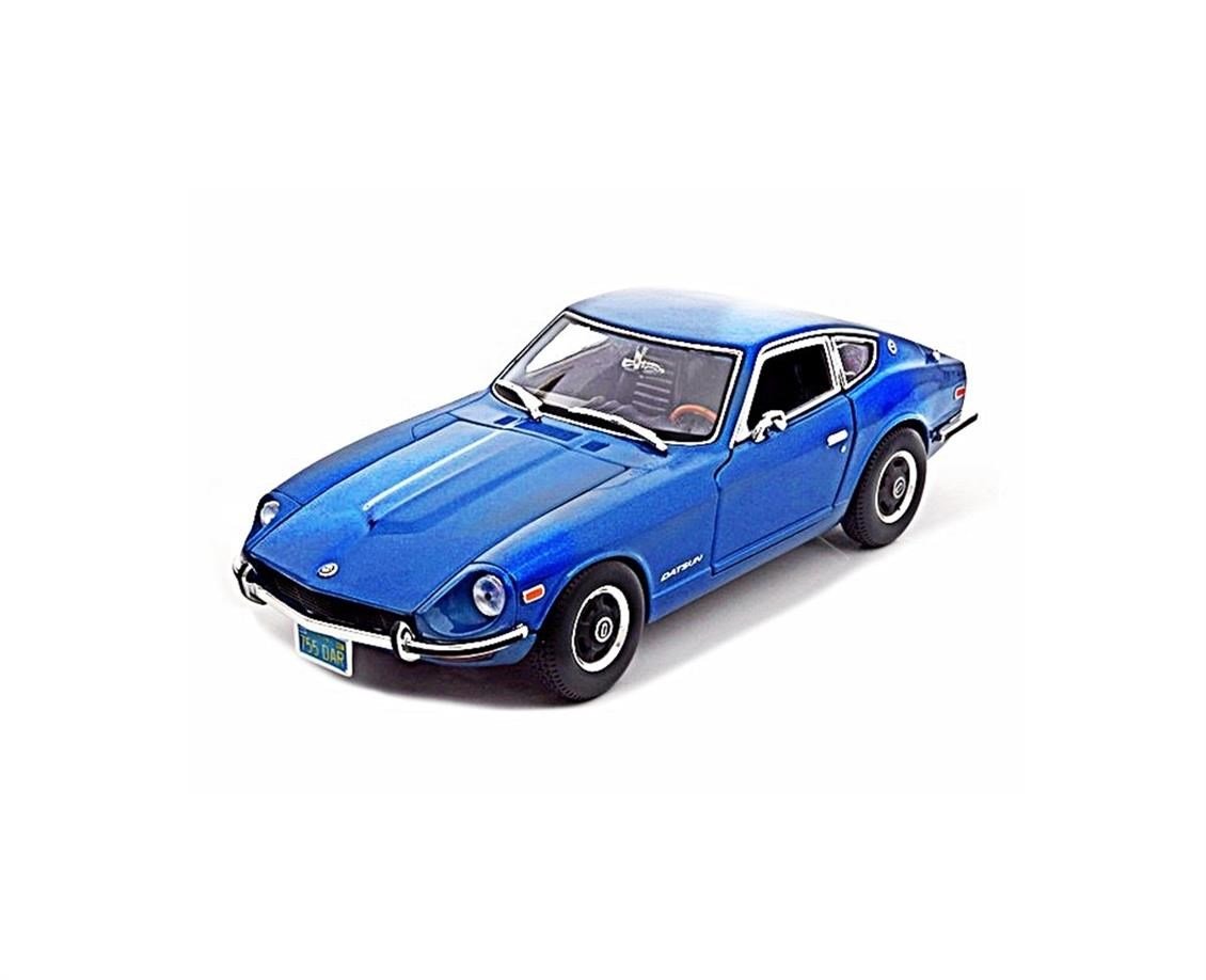 Maisto 31170 1/18 Ölçek, 1971 Datsun 240Z, Mavi, Sergilemeye Hazır Metal Araba Modeli