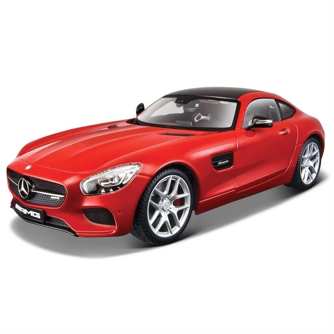 Maisto 38131 1/18 Ölçek, Mercedes Benz AMG GT, Kırmızı, Sergilemeye Hazır Metal Araba Modeli