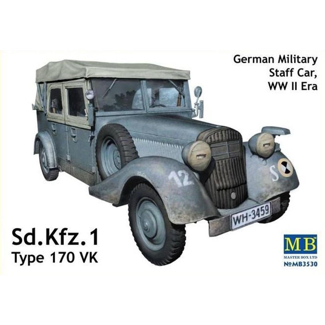 Masterbox 3530 1/35 Ölçek, Sd.Kfz. 1 Type 170 Vk, German Military S