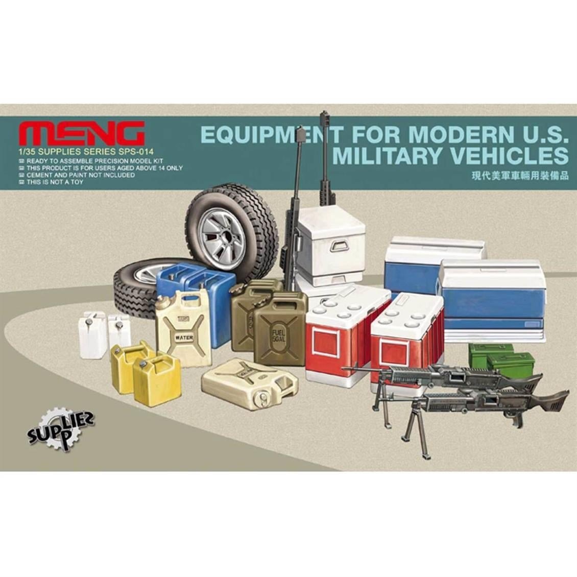 Meng SPS-014 1/35 Ölçek, U.S. Modern, Askeri Araç Ekipmanları, Plastik Model Kiti