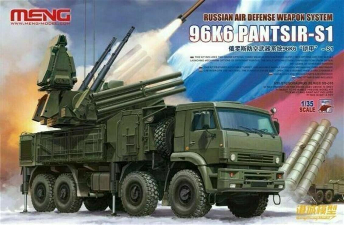 Meng SS-016 1/35 Ölçek, Rus 96K6 Pantsir-S1  Hava Savunma Sistemi, Plastik Model Kiti