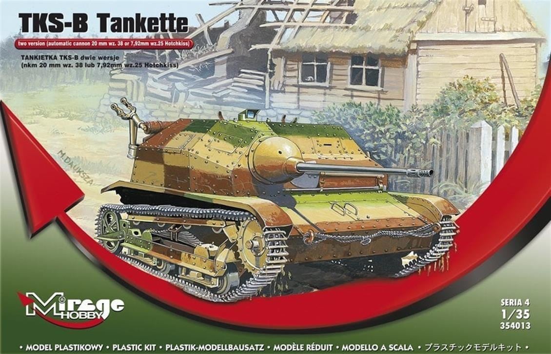 Mirage 354013 1/35 Ölçek, Tankette Tksb 2 Versions Automatic Can, Plastik Model kiti