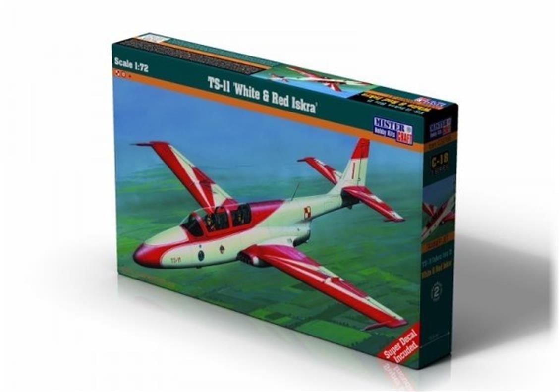 Mistercraft C022 1/72 Ölçek, TS-11 (White & Red Iskra) Savaş Uçağı, Plastik Model kiti