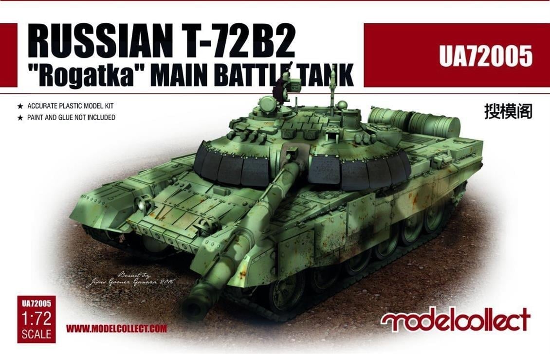Model Collect UA72005 1/72 Ölçek, Russian T-72B2 Rogatka Main Battle Ta