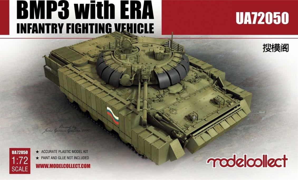 Model Collect UA72050 1/72 Ölçek, BMP3 with ERA INFANTRY FIGHTING VEHIC