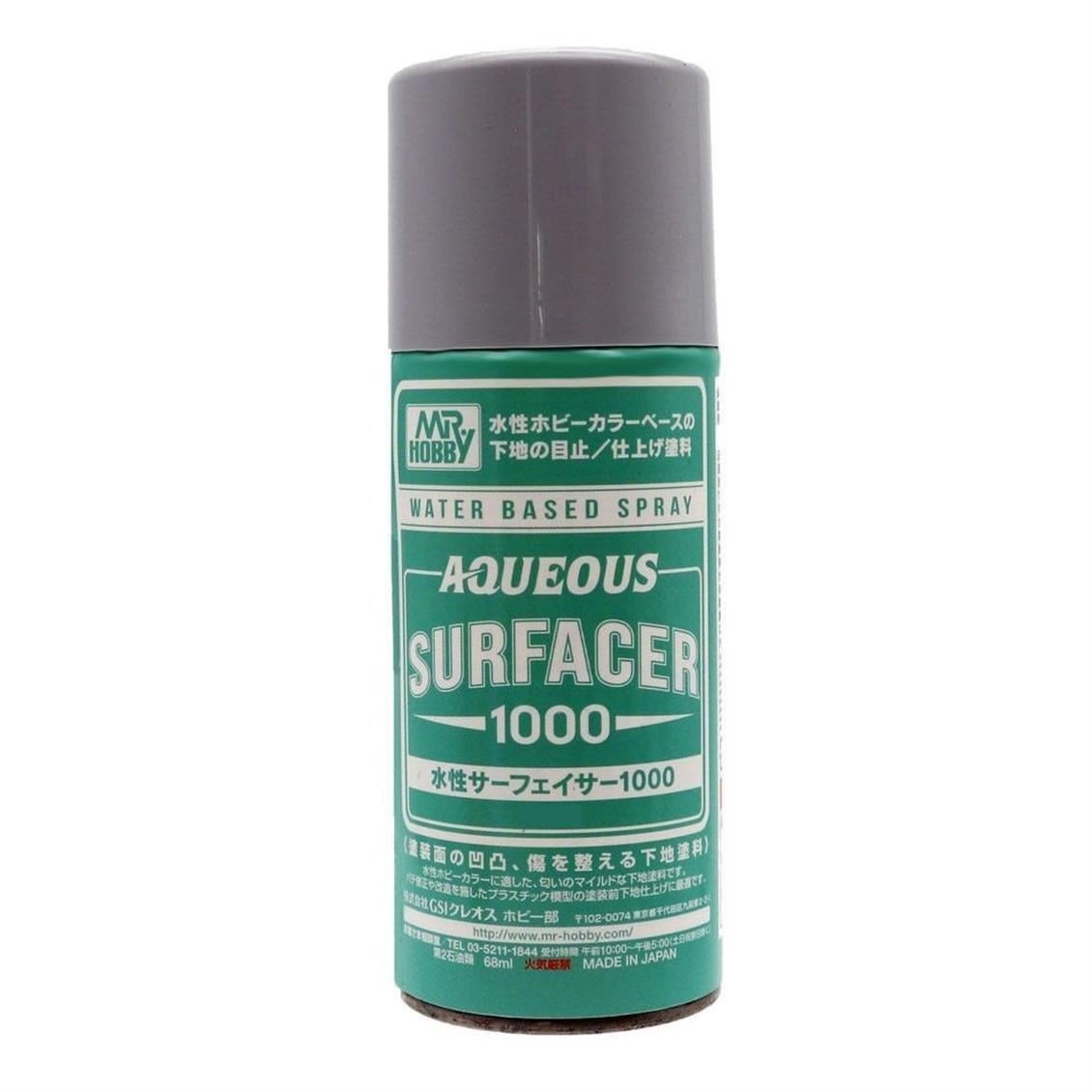 Mr.Hobby B-611 170 ml. Aqueous Surfacer 1000, Gri, Sprey Astar Model Boyası