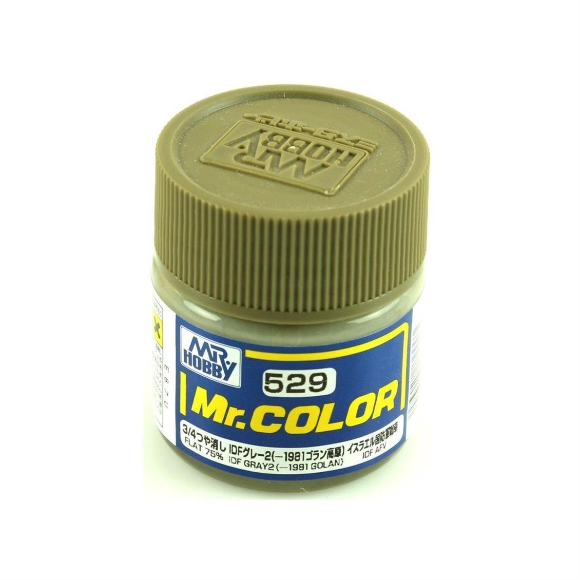 Mr.Hobby C-529 10 ml. IDF Gray 2 (1981 Golan), Mr.Color Serisi Model Boyası