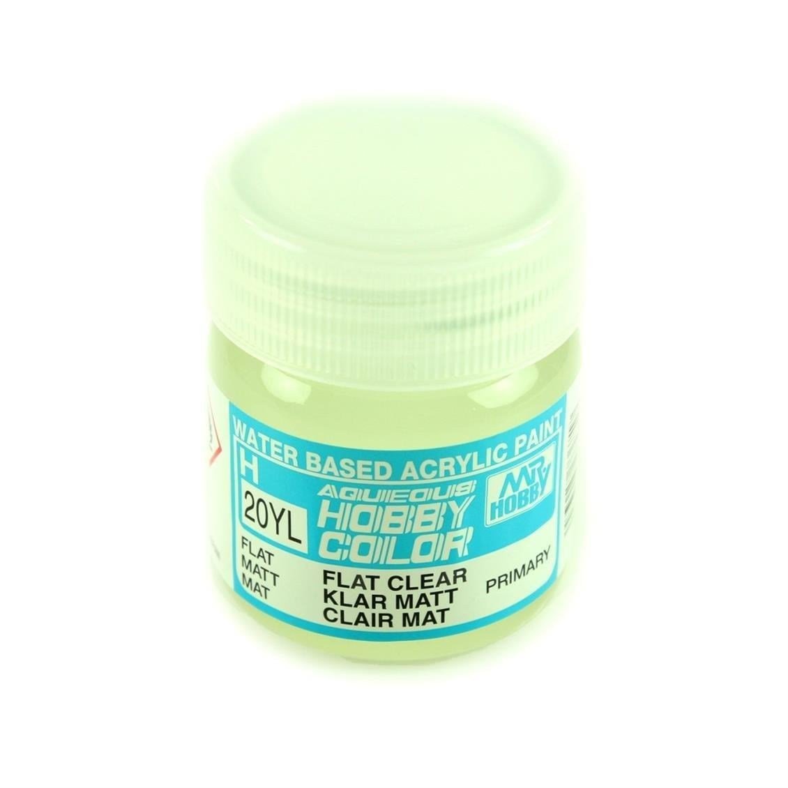 Mr.Hobby H-020L 40 ml. Flat Clear, LSize, Aqueous Serisi Model Boyası