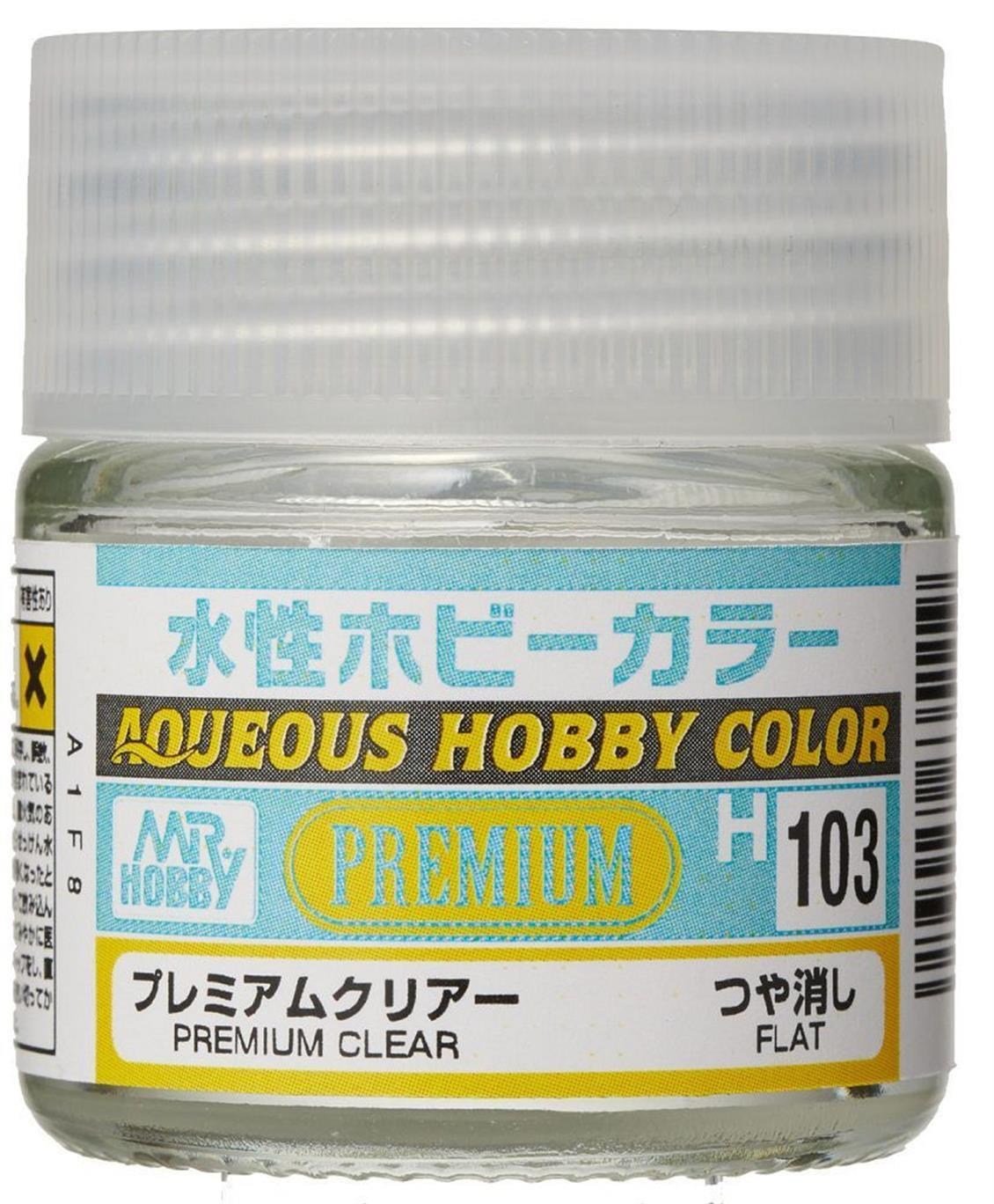 Mr.Hobby H-103 10 ml. Premium Clear Flat, Aqueous Serisi Model Boyası