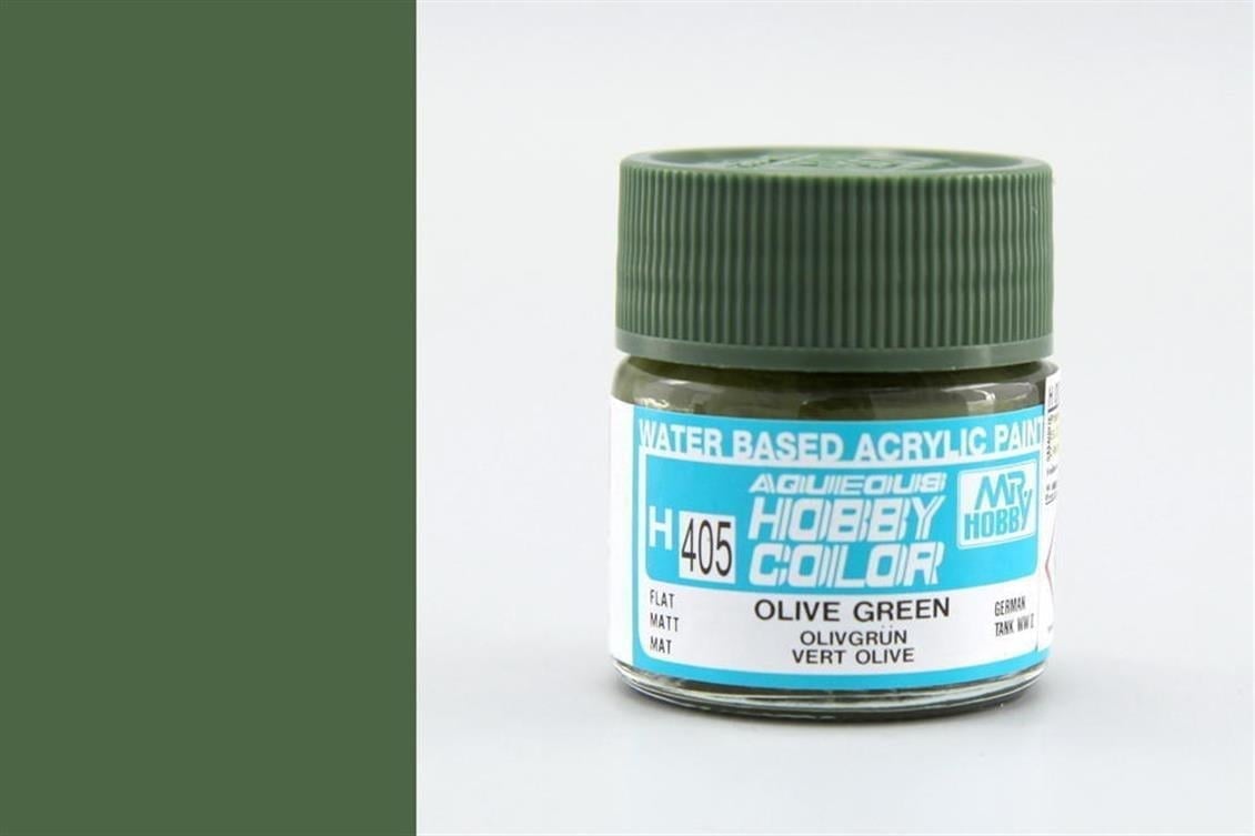 Mr.Hobby H-405 10 ml. Olive Green, Aqueous Serisi Model Boyası