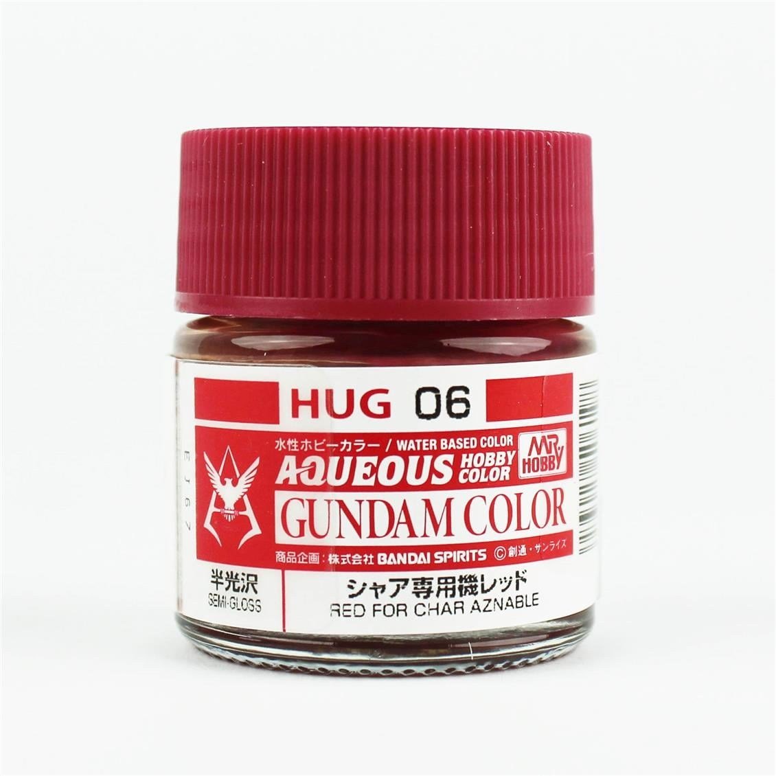 Mr.Hobby HUG-06 10 ml. Red For Char Aznable, Aqueous Gundam Serisi Model Boyası