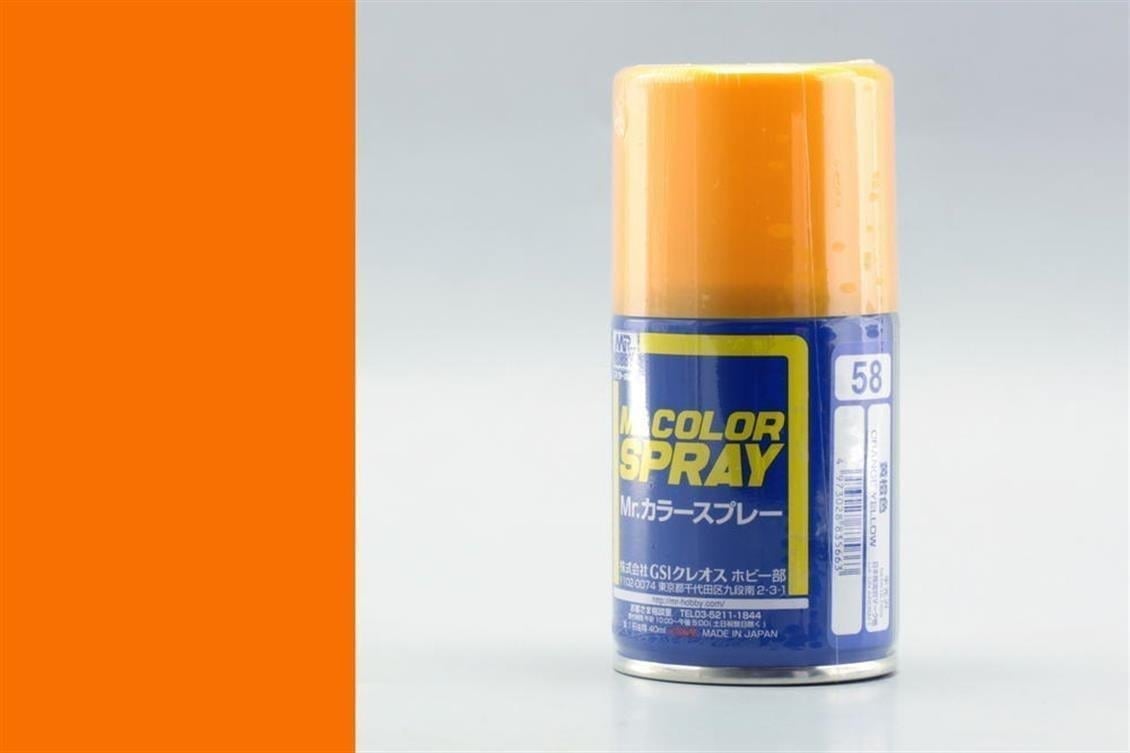 Mr.Hobby S-058 100 ml. Orange Yellow, Sprey Model Boyası