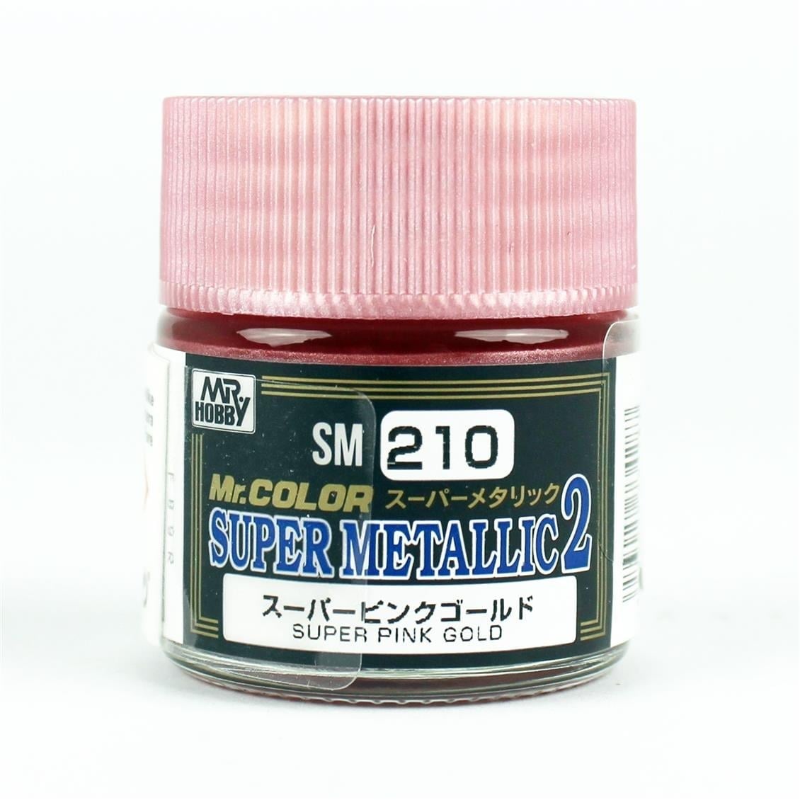 Mr.Hobby SM-210 10 ml. Super Metallic Pink Gold, Metallic Colors-II Serisi Model Boyası