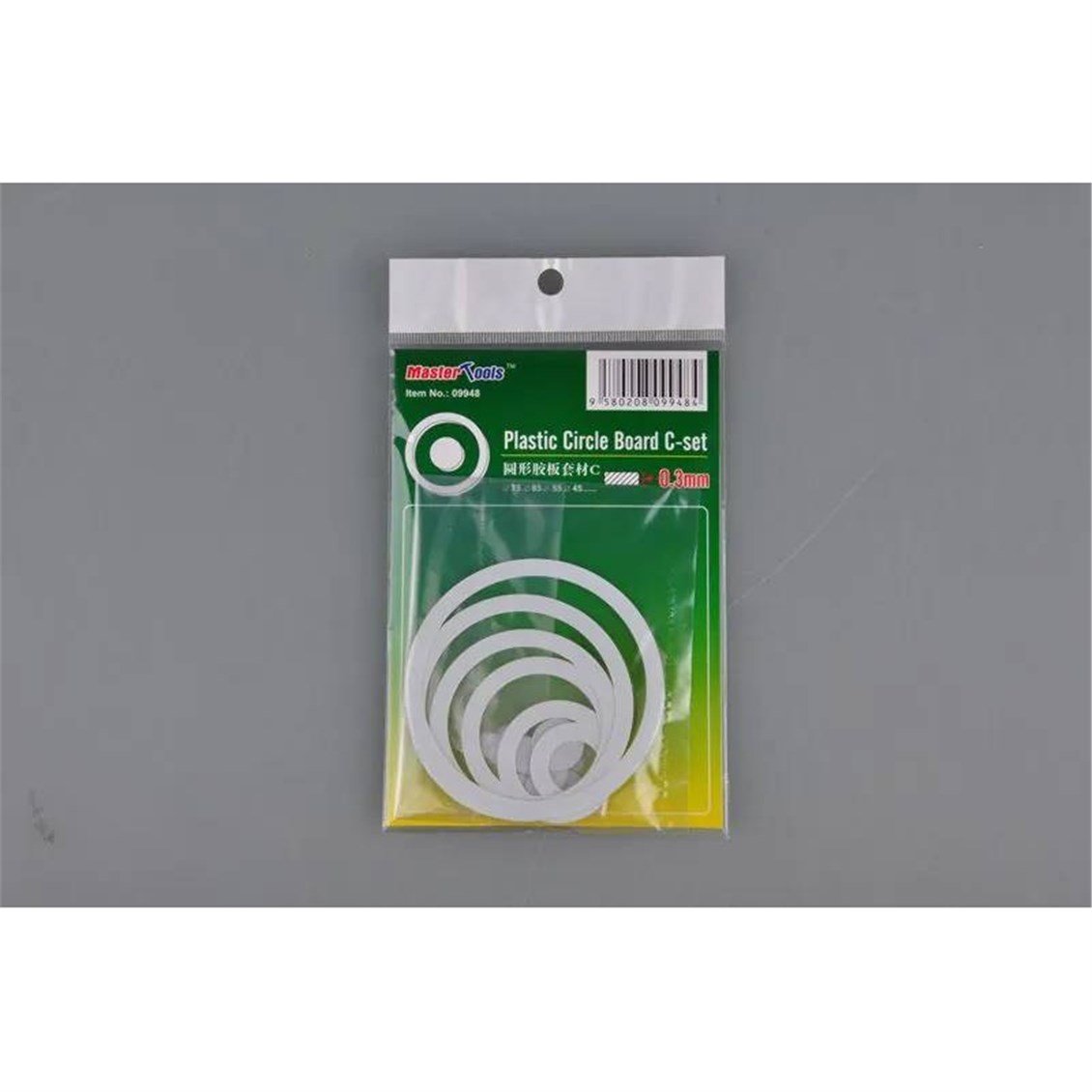 MST 09948 Plastik Daireler Seti.C, 0.3 mm. (45,55,65,75 mm.)