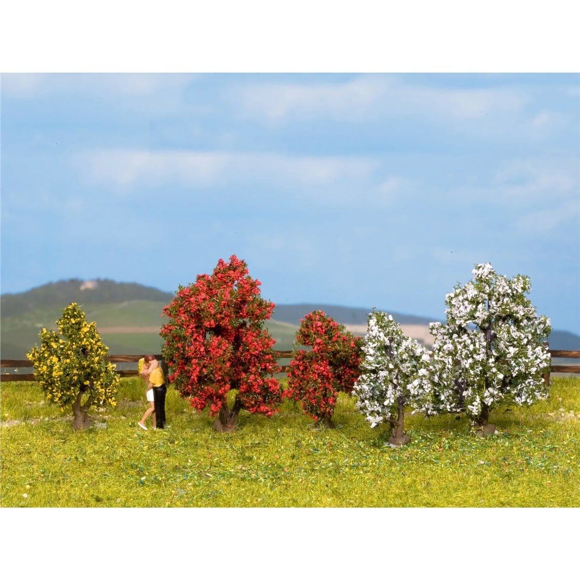 Noch 25420 Çiçekli Çalılar, 3-4 cm. 5 Adet, Diorama Malzemesi