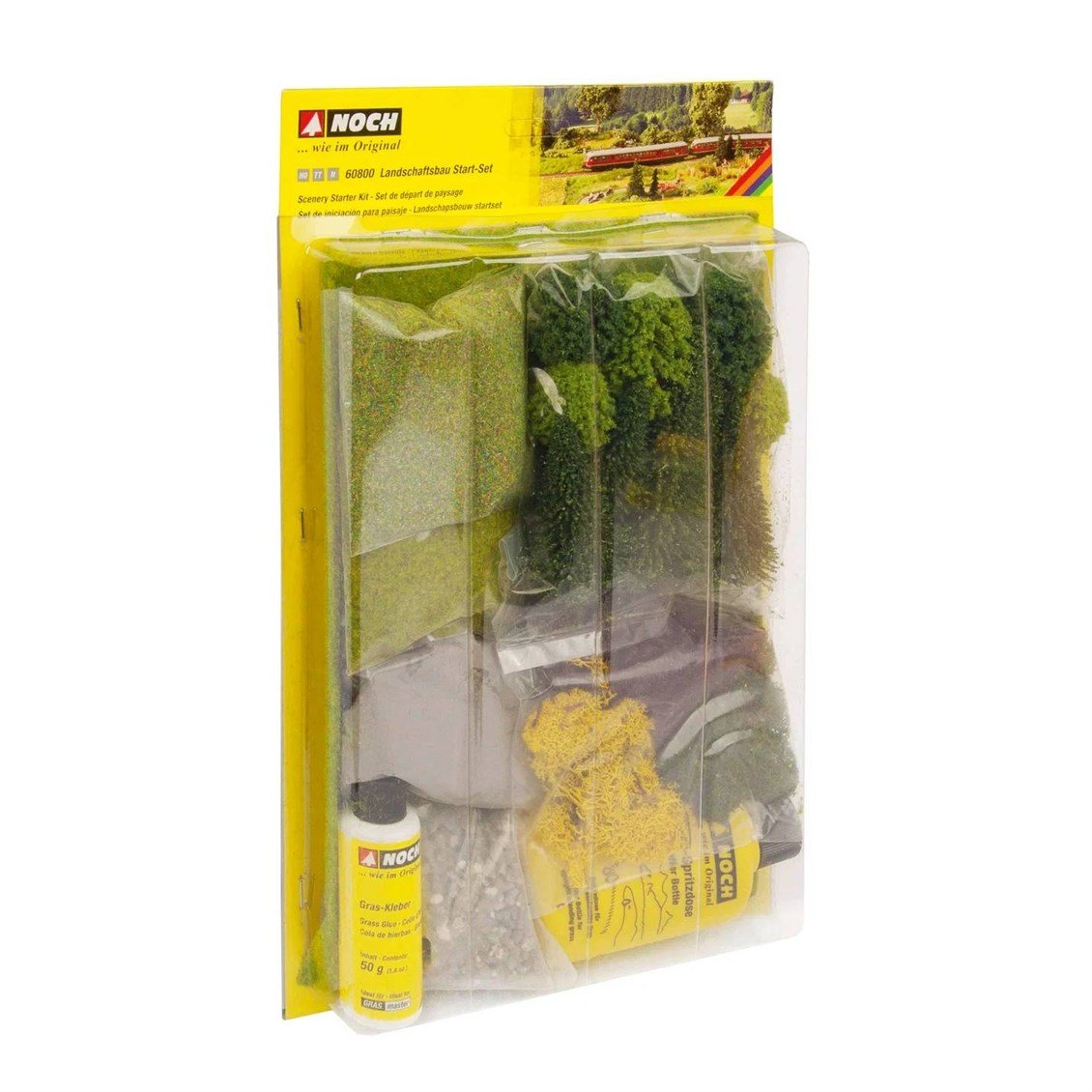Noch 60800 Diorama Yapım Başlangıc Kiti (Uygulama Aparatıi Tutkal, Ağaçlar ve Yüzey Dokusu Çeşitleri ile)
