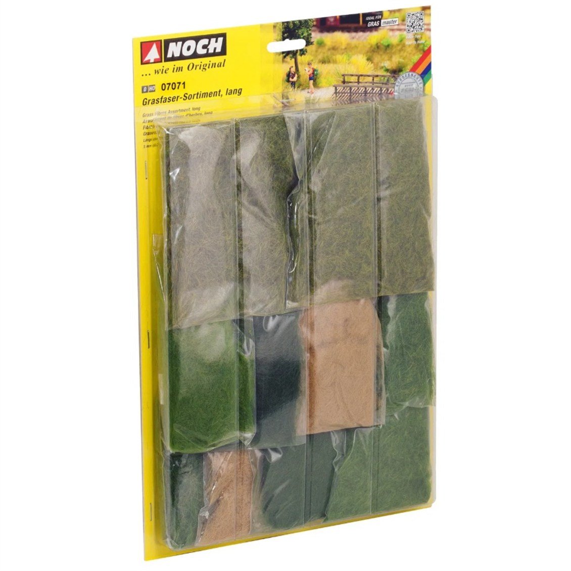 Noch 7071 Statik Çim, 10 Farklı Çayır Çeşidi, 160 gram,  6.0-12 mm. Diorama Malzemesi