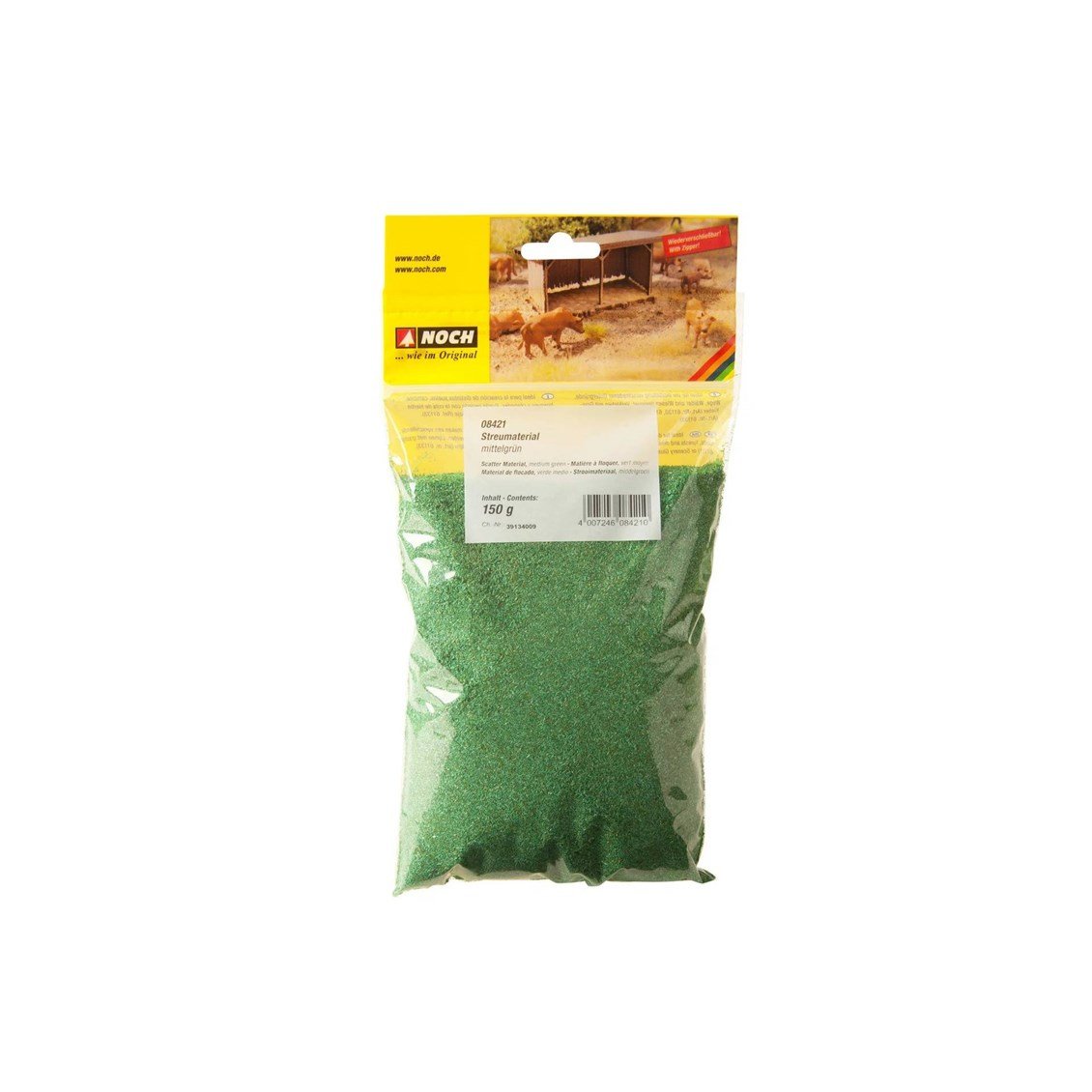 Noch 8421 Yeşil Yüzey Dokusu, 150 Gram Diorama Malzemesi