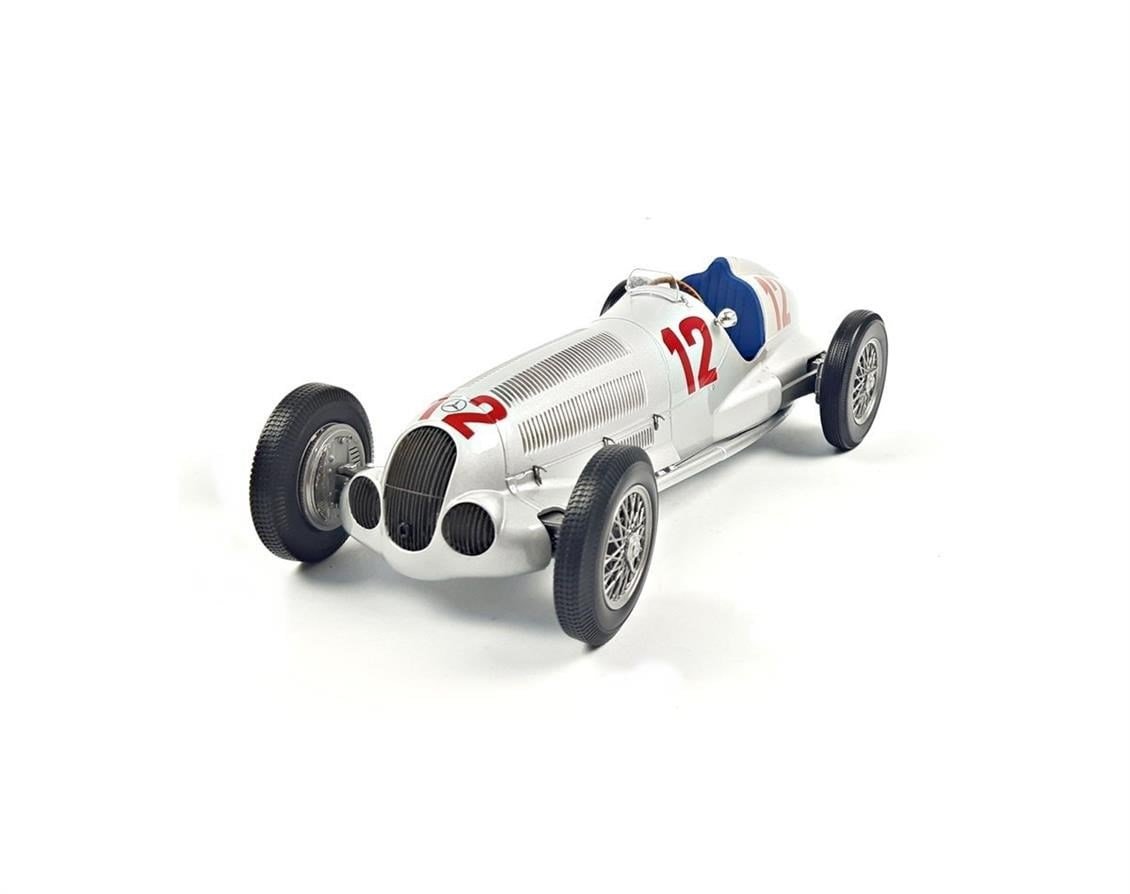 Norev B66040637 1/18 Ölçek, Mercedes Benz Rudolf Caracciola W125 #12 Winner German GP 1937, Sergilemeye Hazır Metal Araba Model