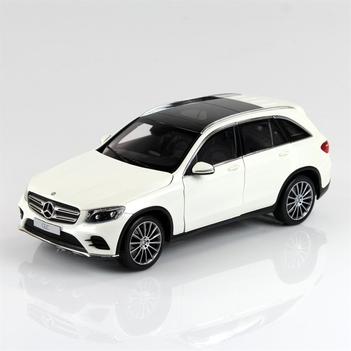 Norev B66960362 1/18 Ölçek, Mercedes Benz GLC (X253) 2015, Diamond White Bright, Sergilemeye Hazır Metal Araba Modeli