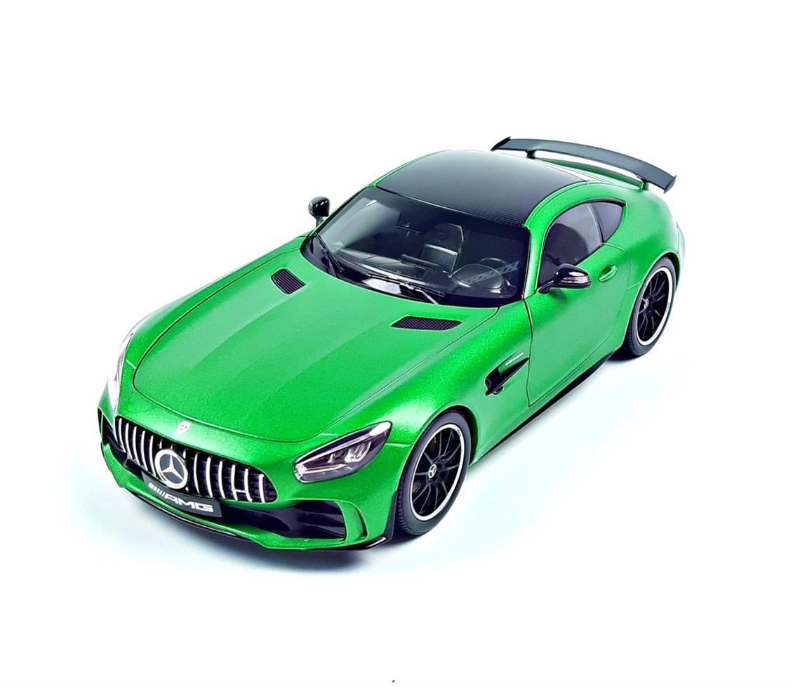 Norev B66960626 1/18 Ölçek, Mercedes Benz AMG GT R Coupe (C190), Green Hell Magno, Sergilemeye Hazır Metal Araba Modeli