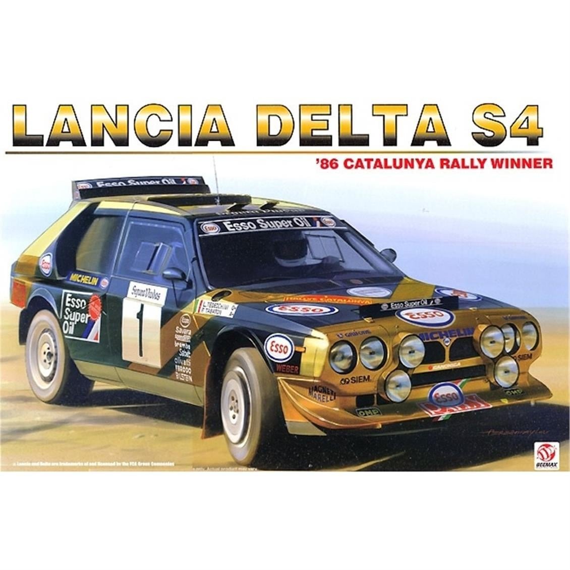 Nunu BX24034 1/24 Ölçek, Lancia Delta S4 (1986 Catalunya Rally Winner), Otomobil Plastik Model Kiti