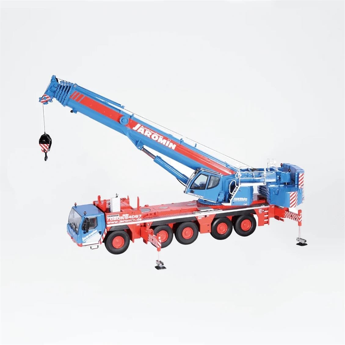 NZG 959/5 1/50 Ölçek, LIEBHERR LTM1250-5.1, Mobil Vinç (Jaromin), Sergilemeye Hazır Metal Model