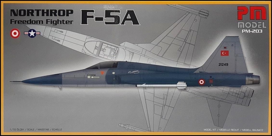 PM Model 203 1/72 Ölçek, F-5A Northrop Freedom Fighter Eğitim Uçağı, Plastik Model kiti