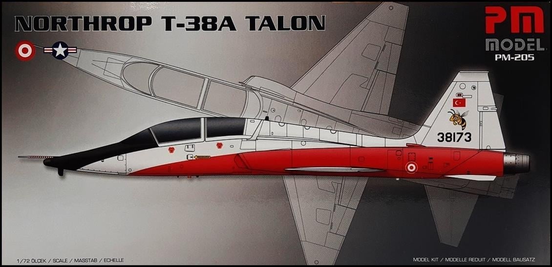 PM Model 205 1/72 Ölçek, Northrop T-38A Talon Eğitim Uçağı, Plastik Model kiti