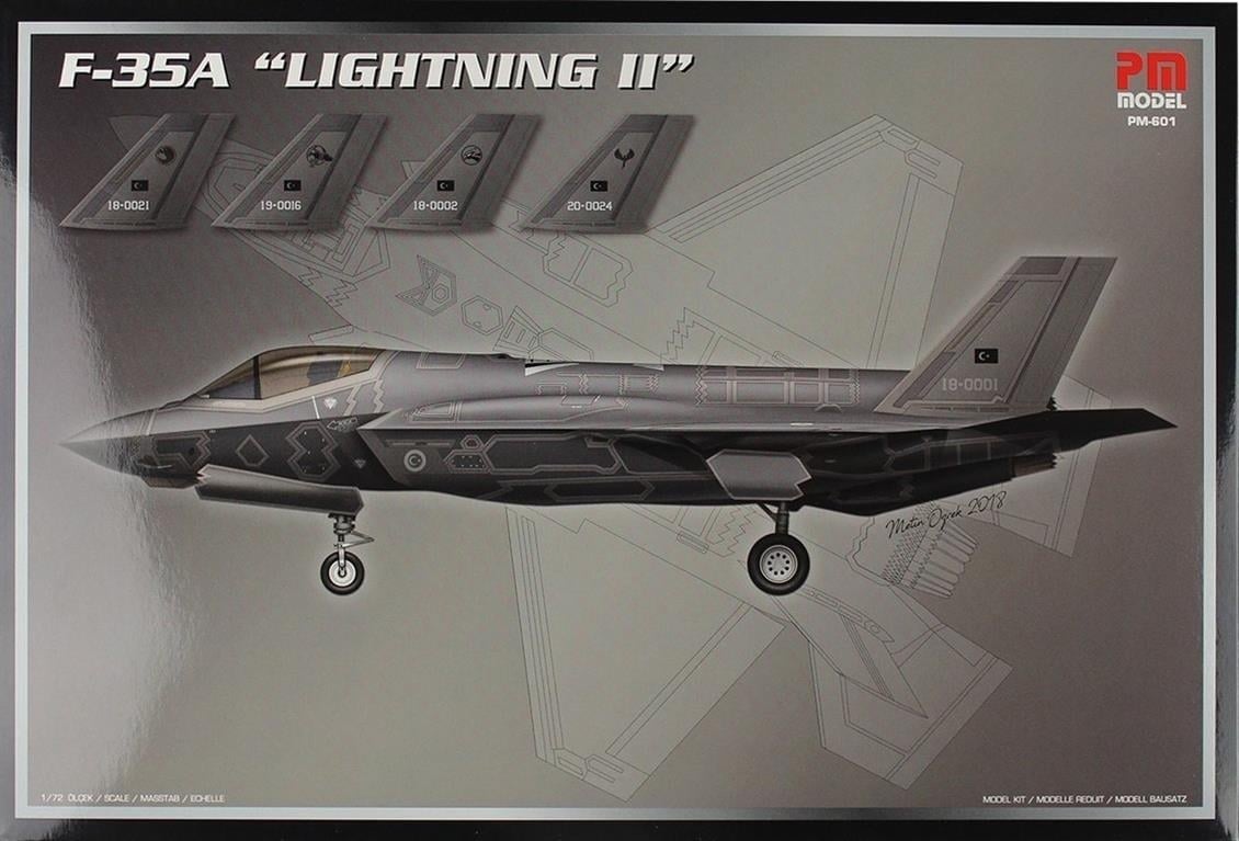 PM Model 601 1/72 Ölçek, F-35A ( Lightning II ) Savaş Uçağı, Plastik Model kiti