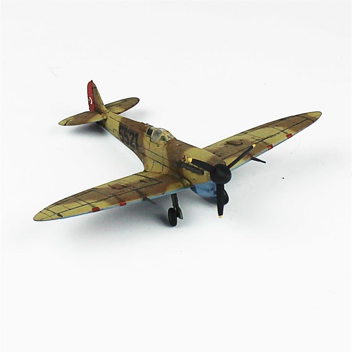 QD108 1/72 Spitfire Mk.V Sergilemeye Hazır Plastik Uçak Modeli