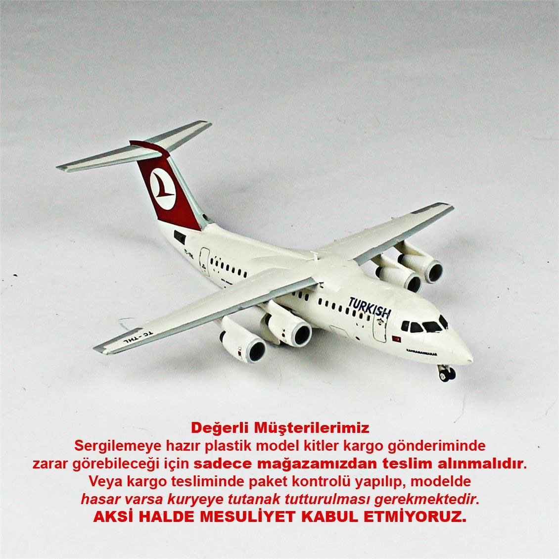 QD147 1/144 RJ-45 Sergilemeye Hazır Plastik Uçak Modeli