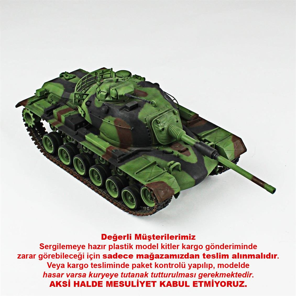 QD200 1/35 M48A5T1, Hobbytime, Sergilemeye Hazır Plastik Tank Modeli