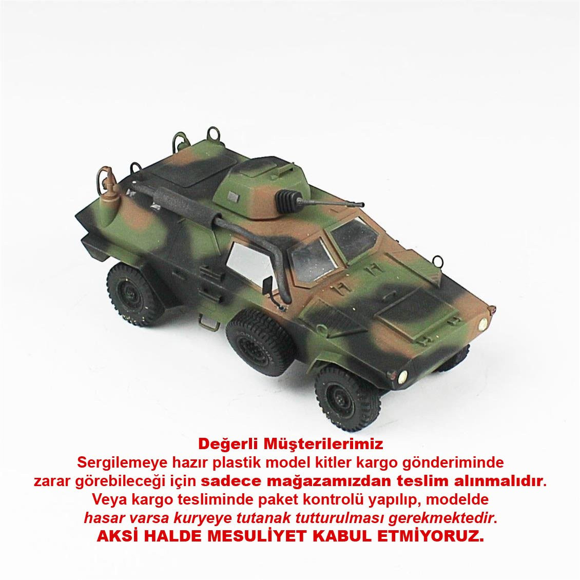 QD208 1/35 Cobra 1, Scratch, Sergilemeye Hazır Plastik Tank Modeli