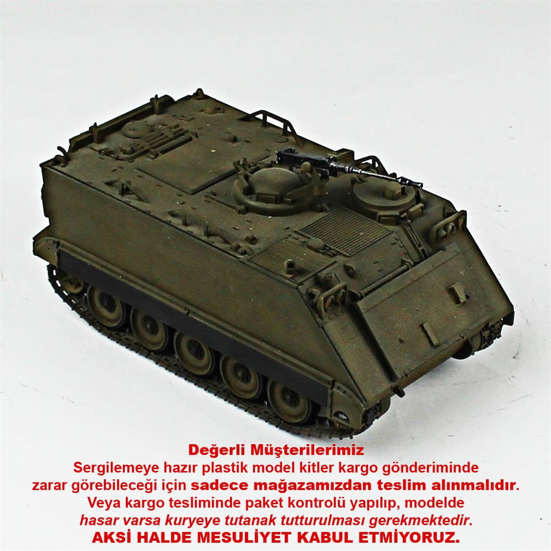 QD213 1/35 M113A1, Tamiya, Sergilemeye Hazır Plastik Tank Modeli
