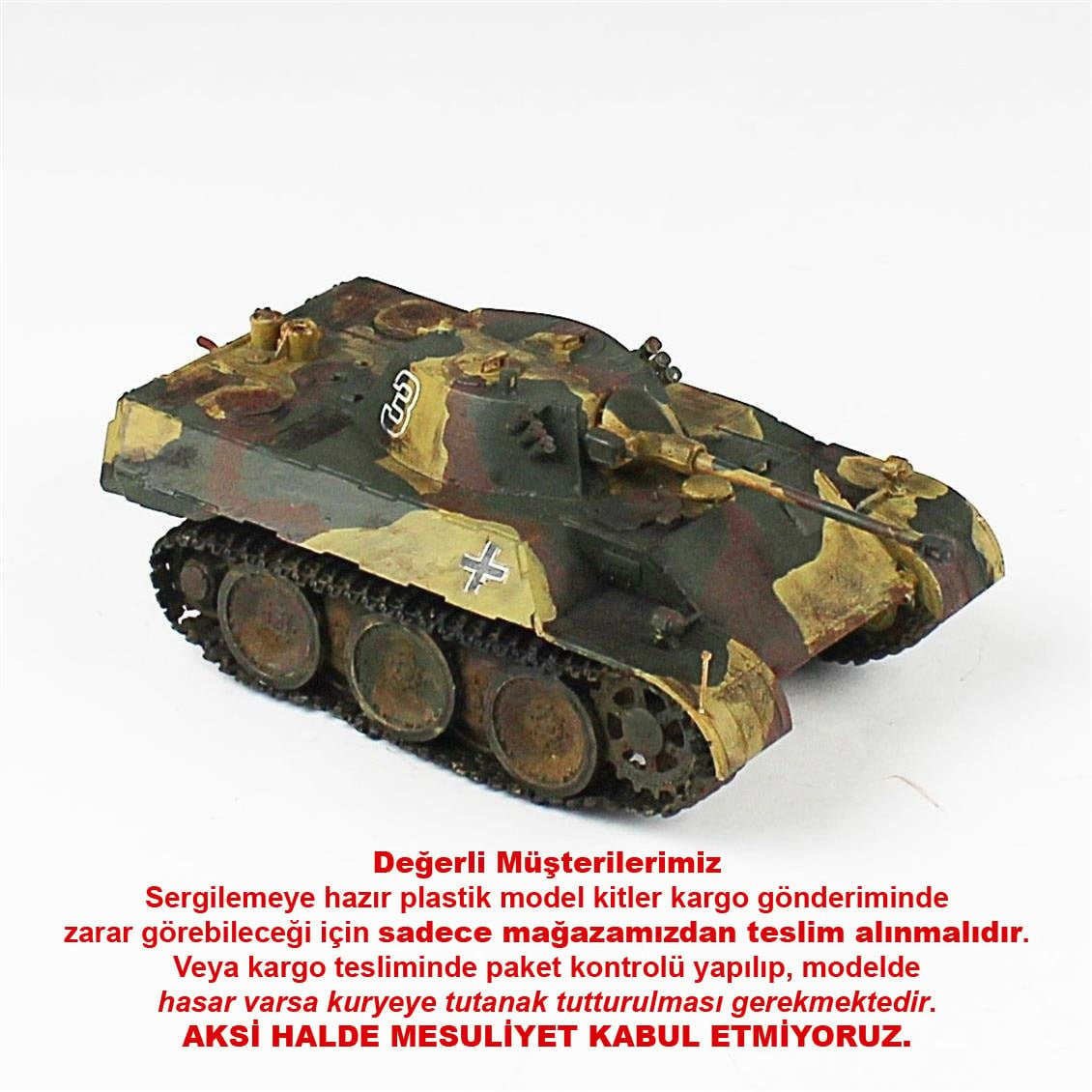 QD232 1/35 VK1602 Prototip, Hobbyboss, Sergilemeye Hazır Plastik Tank Modeli