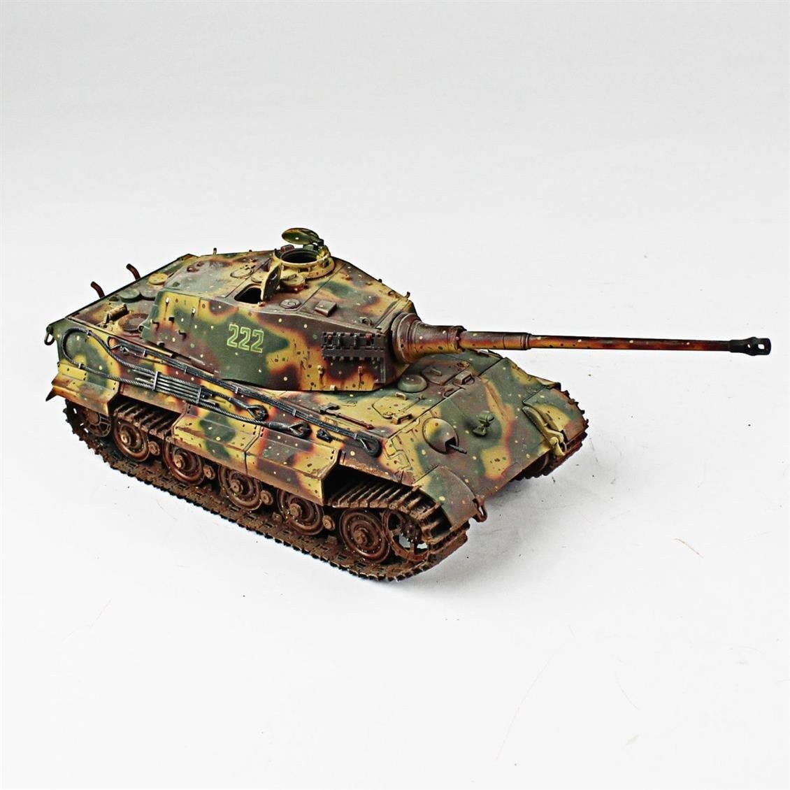 QD259 1/35 King Tiger, Tamiya, Sergilemeye Hazır Plastik Tank Modeli