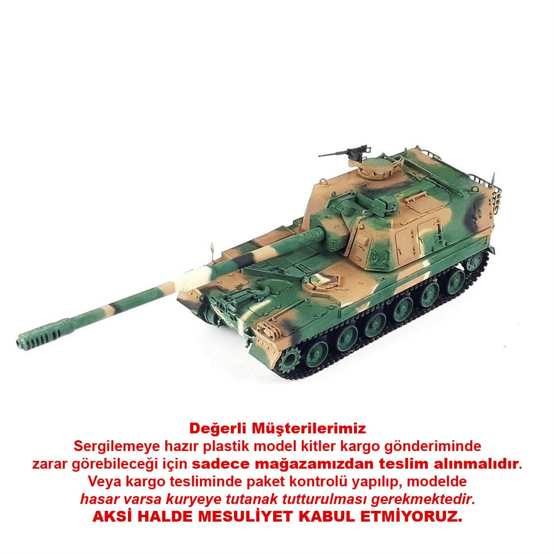 QD279 1/35 Fırtına, Sergilemeye Hazır Plastik Tank Modeli