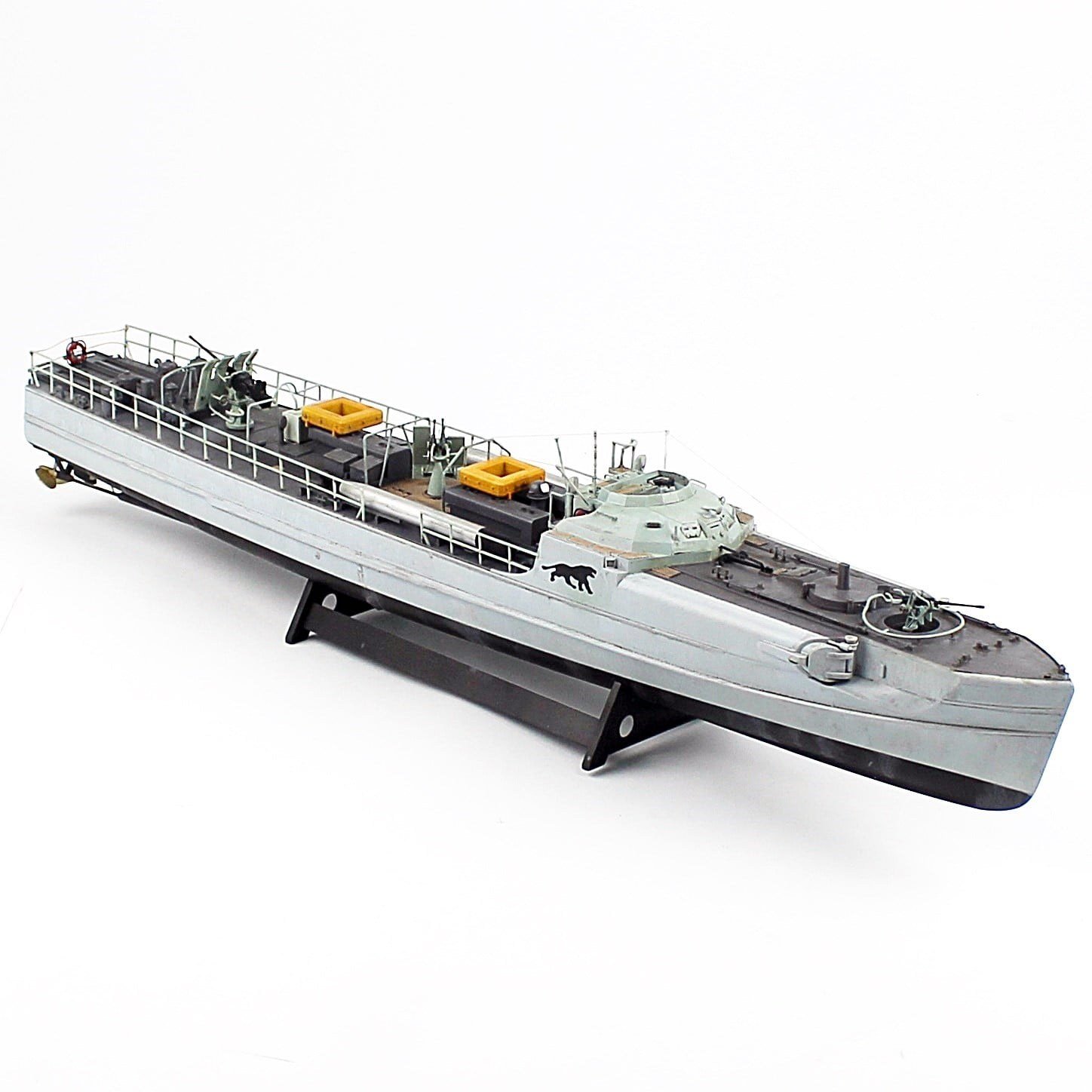 QD405 1/72 Ölçek, Alman S-100 Class Torpedo Boat, Sergilemeye Hazır, Plastik Gemi Modeli