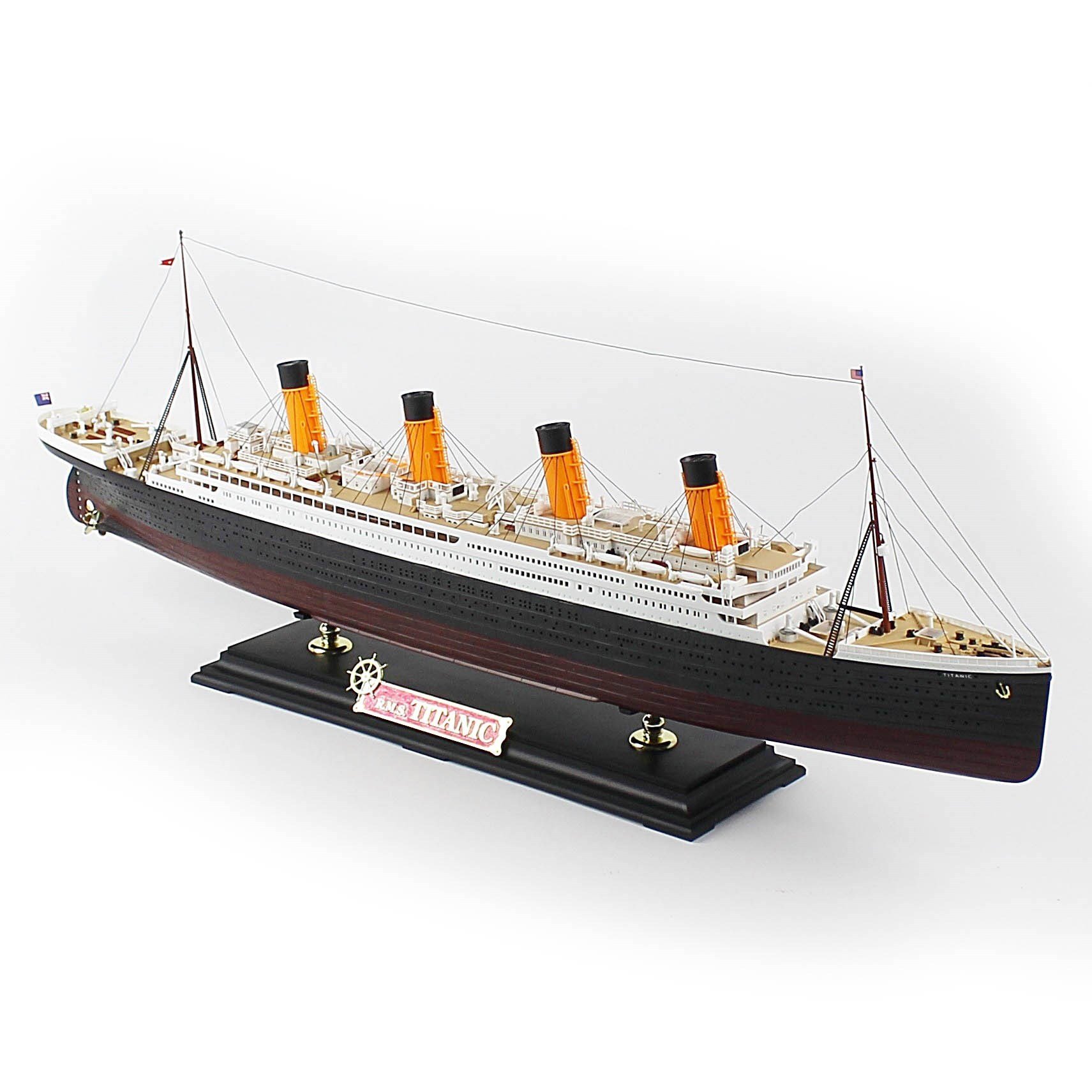 QD413 1/400 Ölçek, The White Star Liner Titanic Yolcu Gemisi, Sergilemeye Hazır, Plastik Gemi Modeli