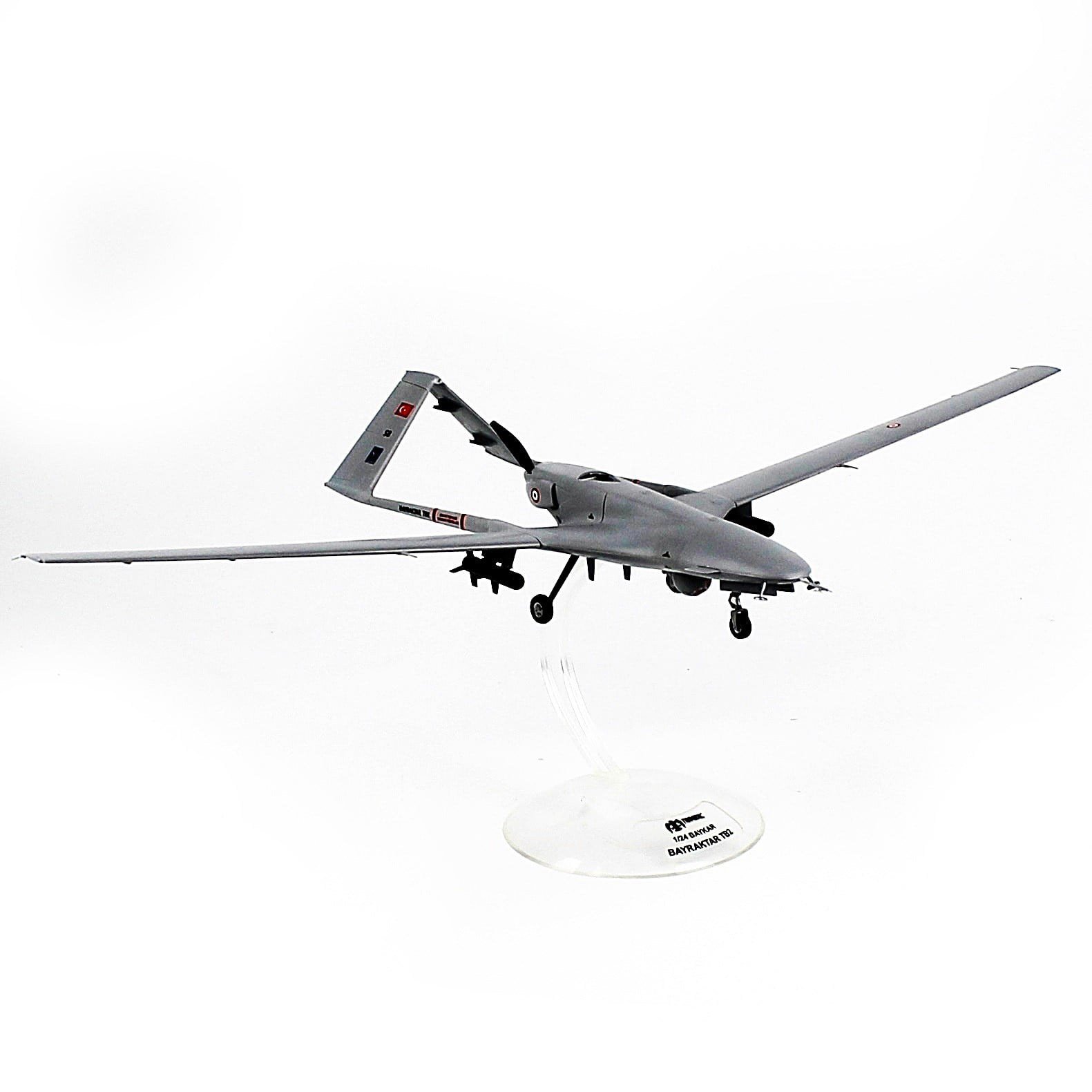 QD603 1/24 Ölçek, Bayraktar TB-2,Sergilemeye Hazır Model Uçak