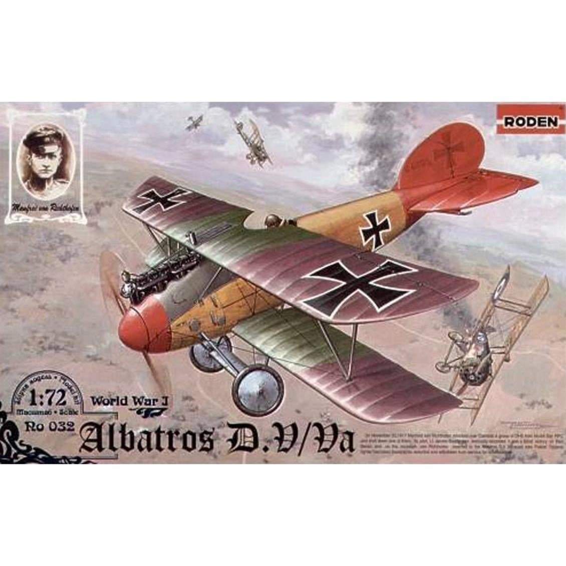Roden 032 1/72 Ölçek, Albatros D.V/D.Va