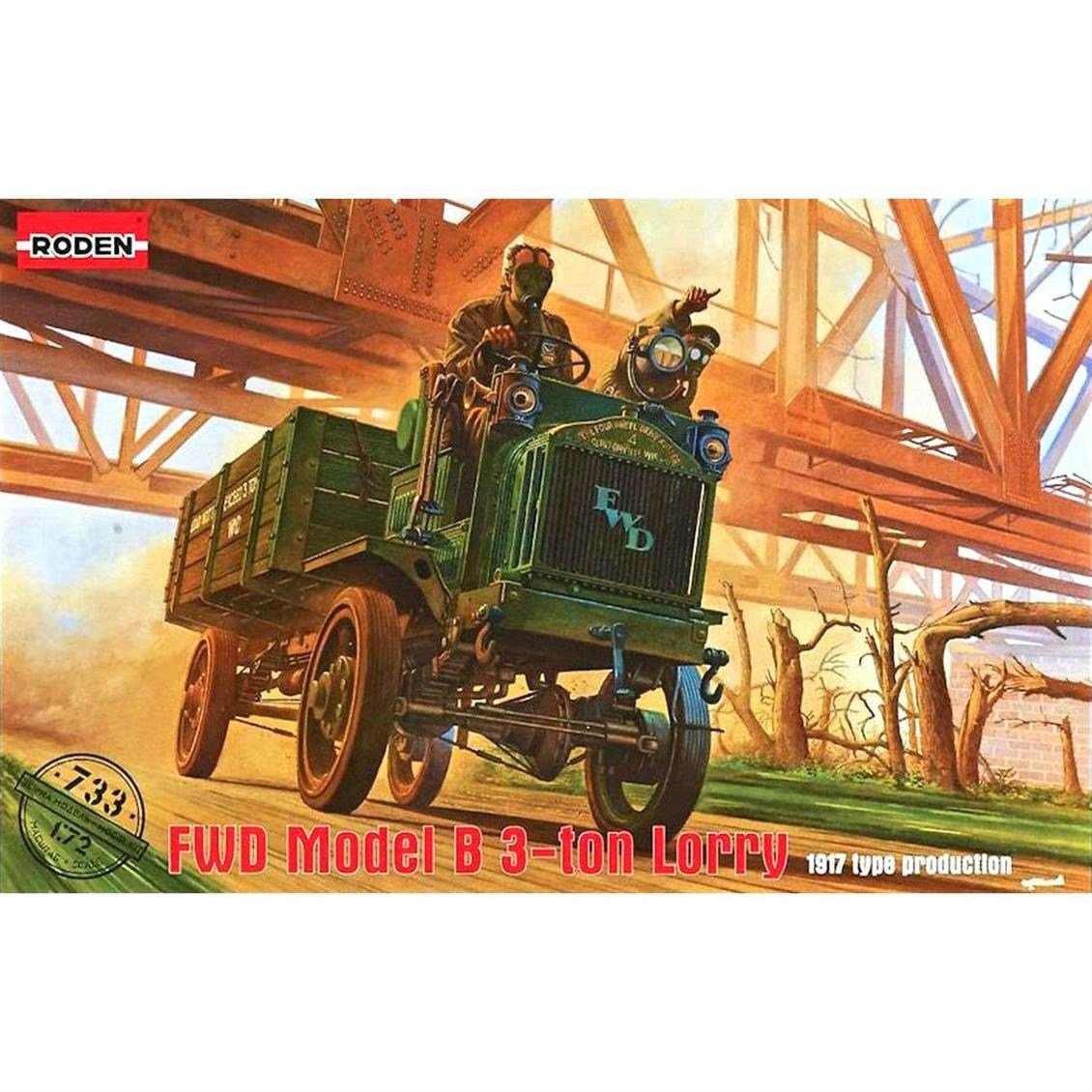 Roden 733 1/72 Ölçek, FWD Model B 3-ton Lorry