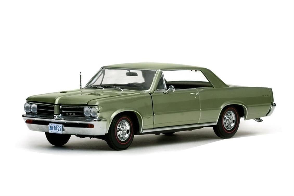 Sunstar 1827 1/18 Ölçek, 1964 Pontiac GTO, Çam Yeşili, Sergilemeye Hazır Metal Araba Modeli