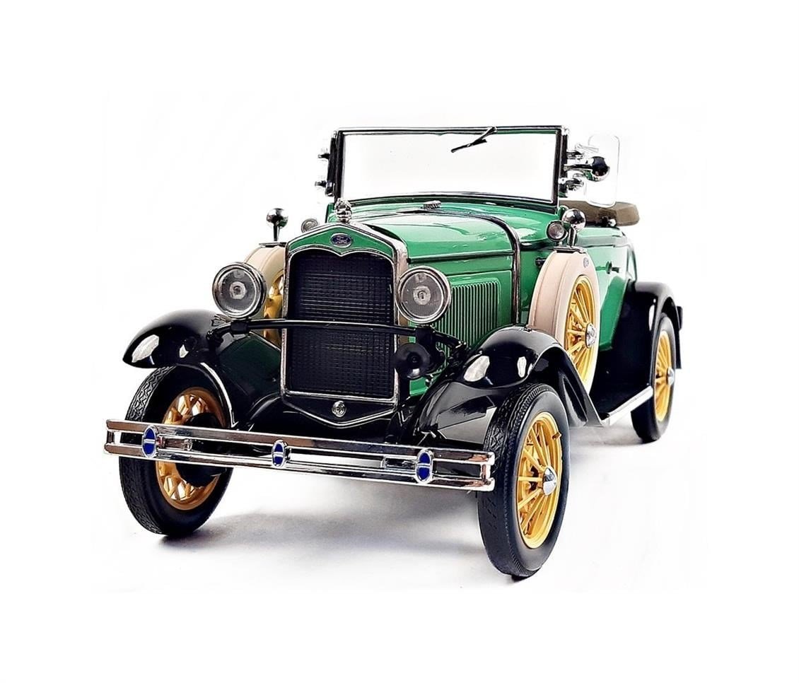 Sunstar 6127 1/18 Ölçek, 1931 Ford Model A Pickup, Yeşil, Sergilemeye Hazır Metal Kamyonet Modeli